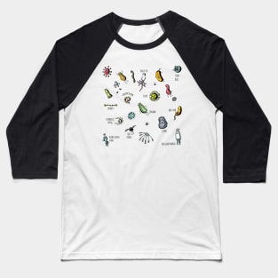 Cute Viruses Germs Bacterias Baseball T-Shirt